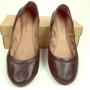 LUCKY BRAND women’s black ballet flats 10 medium